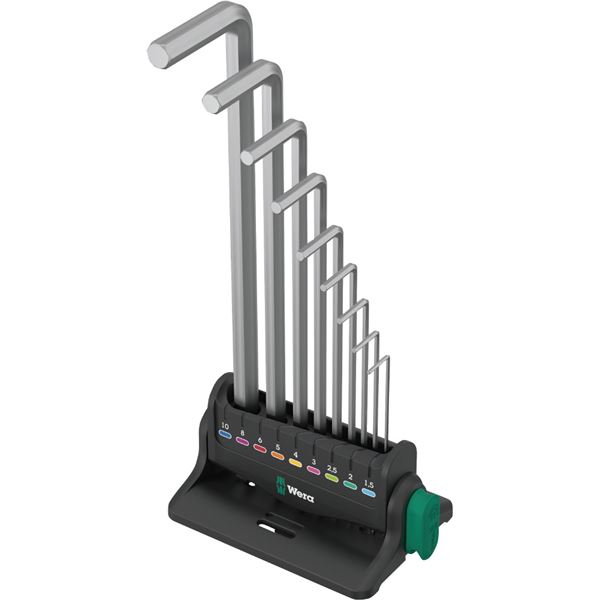 【クーポン配布中】WERA ヴェラ ボールヘックスプラス L型キーレンチ9本組セット スタンド付き 022102