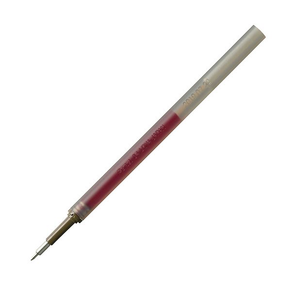 (まとめ）ぺんてる ゲルインクボールペン替芯0.4mmニードルチップ 赤 エナージェルシリーズ用 XLRN4-B 1セット（10本）【×10セット】