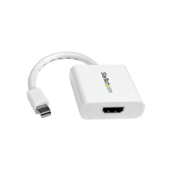 【尖んがり20倍】StarTech.com Mini DisplayPort-HDMI取り替えっこアダプター ミニディスプレイポート-HDMI 雄／刃針白いこと MDP2HDW 1個