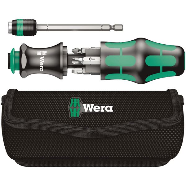【尖んがり20倍】WERA ヴェラ 7点組 1／4HEX ビット納める型１番ウッド・ビット仕掛ける 車寄せ付 051024