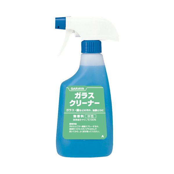 【マラソンでP最大49倍】（まとめ）サラヤ ガラスクリーナー 500ml1本【×5セット】