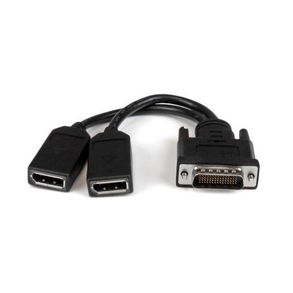 【マラソンでP最大49倍】StarTech.com DMS-59 デュアルDisplayPort分岐ケーブル 20cm ブラック DMSDPDP11本 9,648円