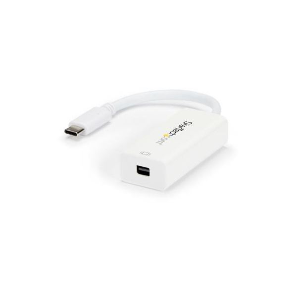 【尖んがり20倍】StarTech.com USB TypeC-Mini DisplayPort取り替えっこアダプター 白いこと CDP2MDP 1個