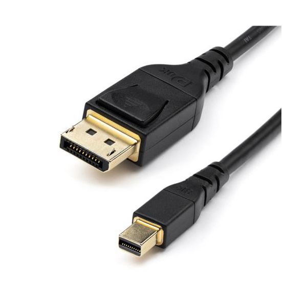 【尖んがり20倍】StarTech.com Mini DP-DisplayPort1.4 有線テレビVESA公許／8K60サイクル、4K120サイクル相応う／HBR3 DP14MDPMM2MB 1本