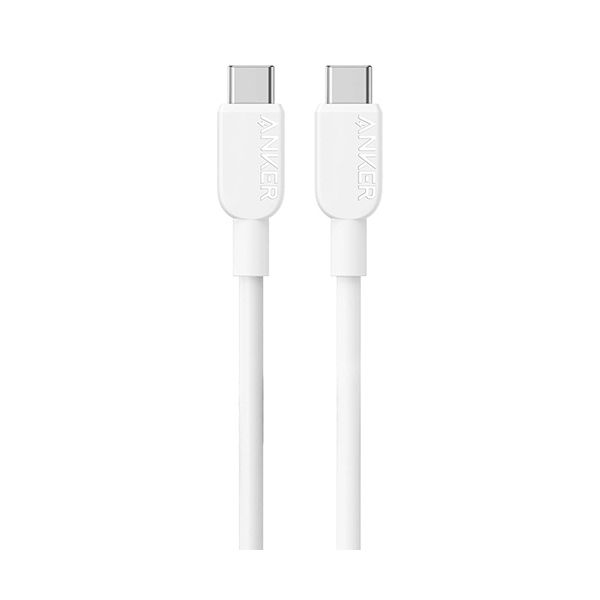 【マラソンでP最大49倍】（まとめ） アンカージャパン ANKER 310 USB-C＆USB-C ケーブル 0.9m ホワイト A81E1021 1本 【×5セット】