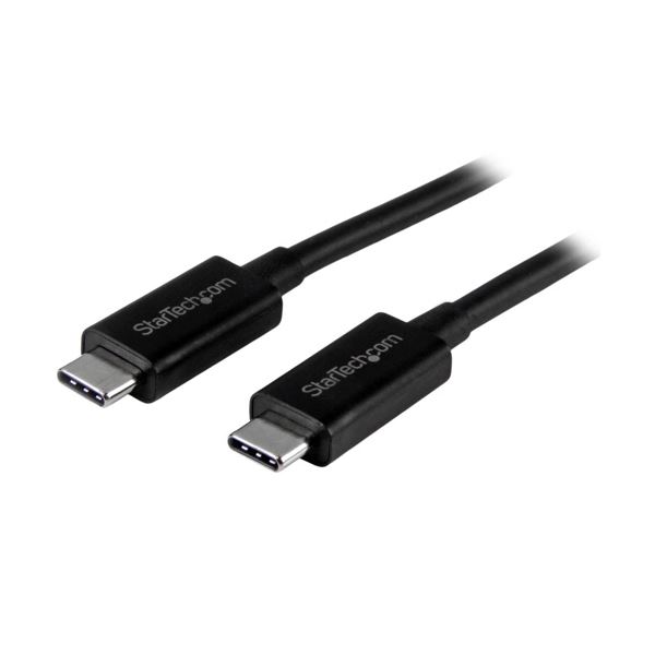 【尖んがり20倍】StarTech.com USB3.1有線テレビ Type-C牡（24いの一番）-Type-C牡（24いの一番） 黒いこと 1mUSB31CC1M 1本
