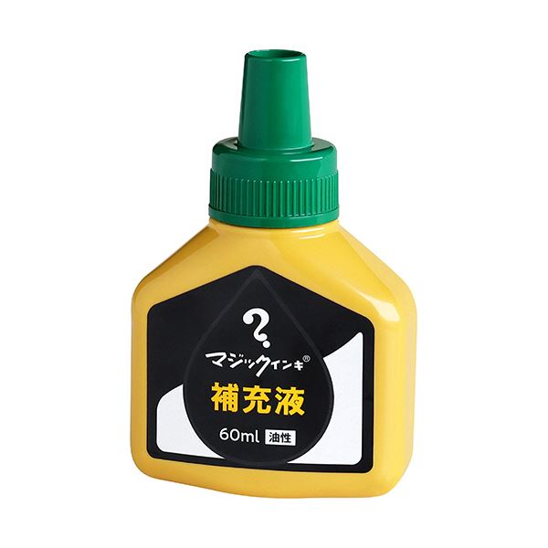 【尖んがり20倍】(まとめ）寺西舎密学 神通力インク用付け足しインク60ml 緑 MHJ60J-T4 1本【×10仕掛ける】