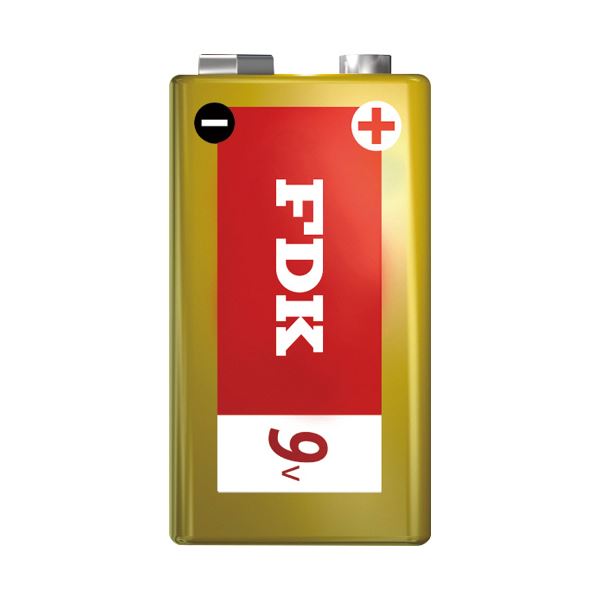 【マラソンでP最大49倍】（まとめ） FDKアルカリ乾電池 9V形 6LR61（S） 1本 【×5セット】