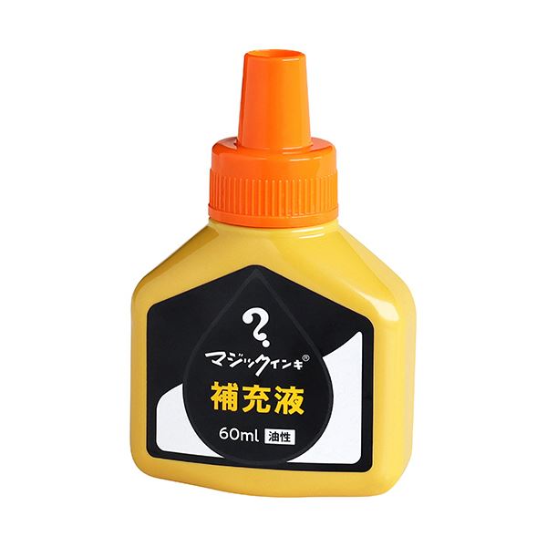 【尖んがり20倍】(まとめ）寺西舎密学 神通力インク用付け足しインク60ml 橙 MHJ60J-T7 1本【×10仕掛ける】