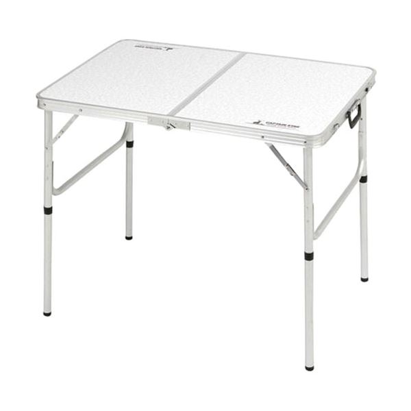 【クーポン配布中】キャプテンスタッグ ラフォーレアルミツーウェイテーブル アジャスター付 S 90×60cm UC-0511|インテリアの壱番館
