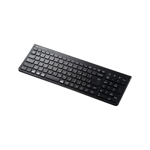 【マラソンでP最大49倍】サンワサプライ Bluetoothスリムキーボード(テンキー付き・ブラック) SKB-BT31BK