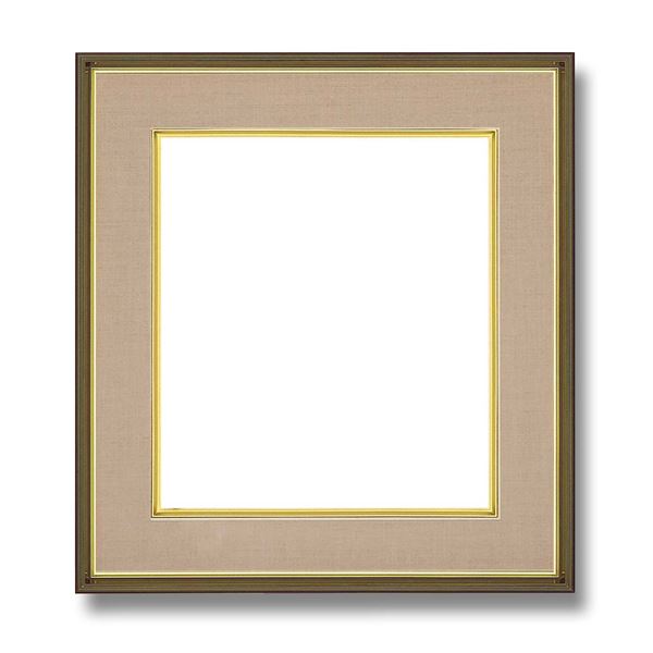 【ポイント20倍】落ち着きのある色 マット付き色紙額 273×242mm よもぎ|インテリアの壱番館