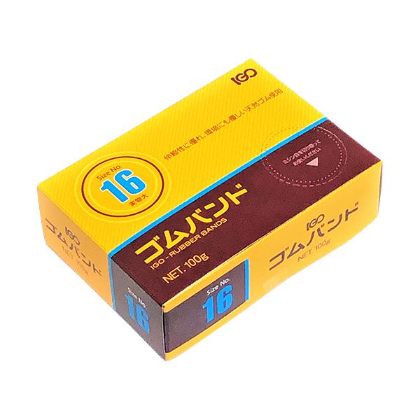 【尖んがり20倍】（まとめ）アイジーオー 天然ゴムダンス楽隊 #16 アメ色SM 100g #16SM-A-S 1箱【×10仕掛ける】