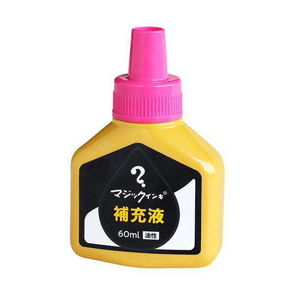 【尖んがり20倍】(まとめ）寺西舎密学 神通力インク用付け足しインク60ml 桃 MHJ60J-T12 1本【×10仕掛ける】