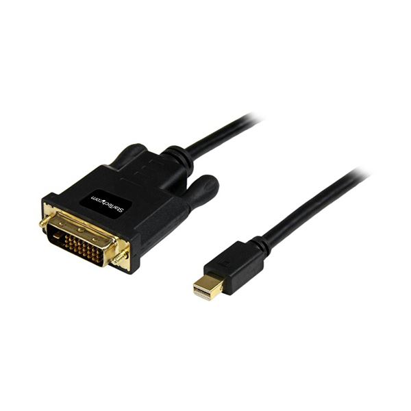 【尖んがり20倍】StarTech.com Mini DisplayPort-DVI取り替えっこアダプター有線テレビ 黒いこと 3m 雄／雄1920×1200相応う MDP2DVIMM10B 1本