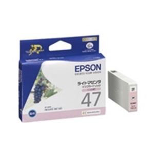 【百貨店SALEでP最大限度47倍】(お役目用4仕掛ける) EPSON エプソン インキ薬莢 完全無欠 【ICLM47】 ライトマゼンタ