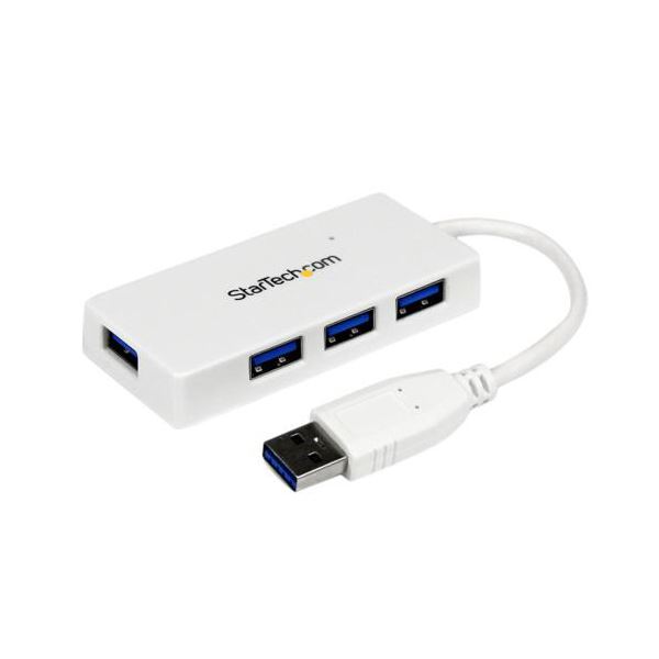 【ポイント20倍】StarTech.com 4ポート USB3.0ハブ ホワイト ST4300MINU3W 1個