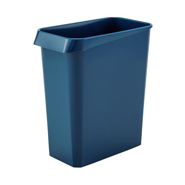 【ポイント20倍】（まとめ） TANOSEE ダストボックス 角型 13L ダークブルー 1パック（3個） 【×2セット】