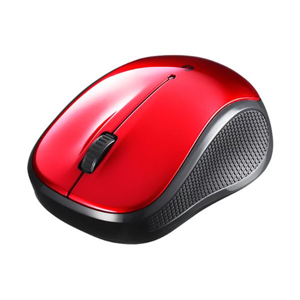 【ポイント20倍】バッファローBluetooth BlueLED 静音 3ボタンマウス レッド BSMBB100RD 1個