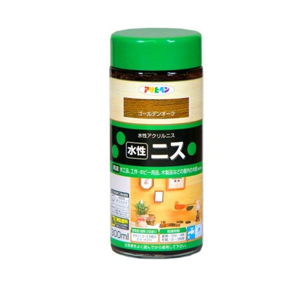 【マラソンでP最大49倍】水性ニス ゴールデンオーク 300ML【3個セット】【代引不可】