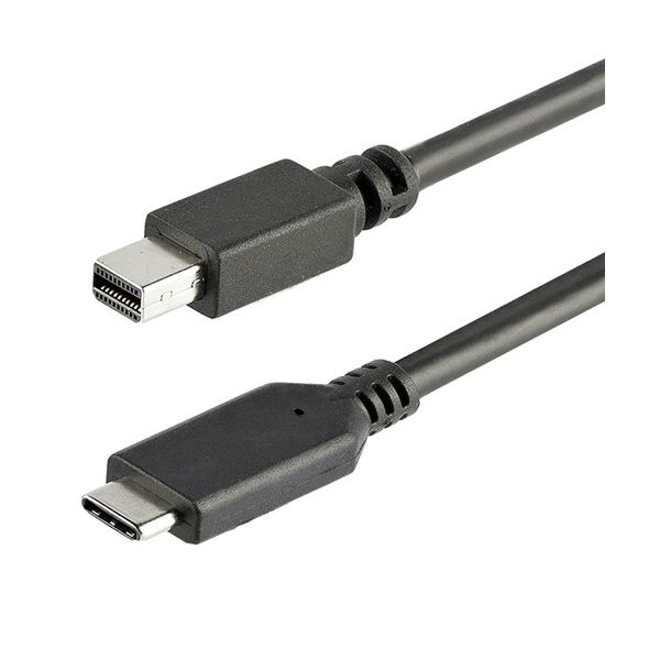 【尖んがり20倍】StarTech.com USB TypeC-Mini DisplayPort 取り替えっこディスプレイアダプタケーブル 1m 4K／60サイクル黒いこと CDP2MDPMM1MB 1本