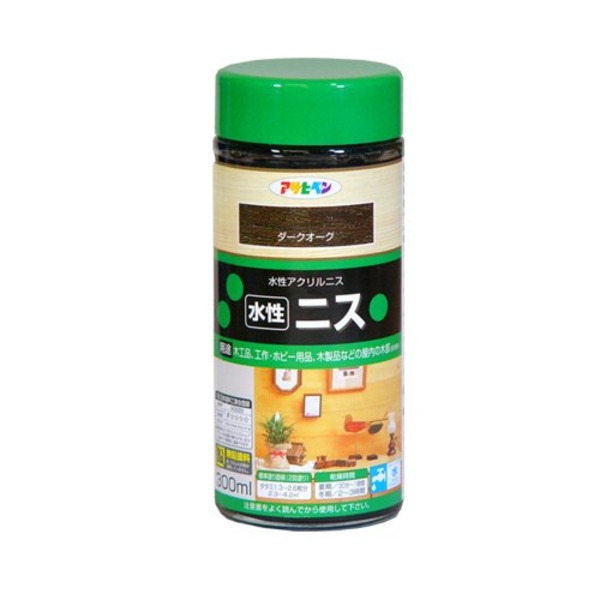 【ポイント20倍】水性ニス ダークオーク 300ML【3個セット】【代引不可】｜インテリアの壱番館