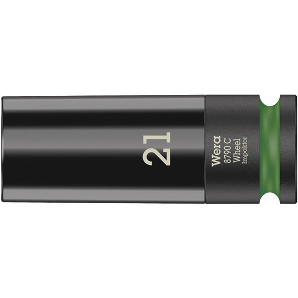 【クーポン配布中】WERA ヴェラ 差込角1／2SQ HEXホイールナットインパクトソケット 六角差込サイズ21mm 全長85mm 004592