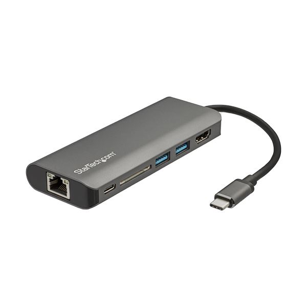 【尖んがり20倍】StarTech.com USB TypeC-HDMI相応うマルチポートアダプター 間隔文字薄墨色 DKT30CSDHPD31台
