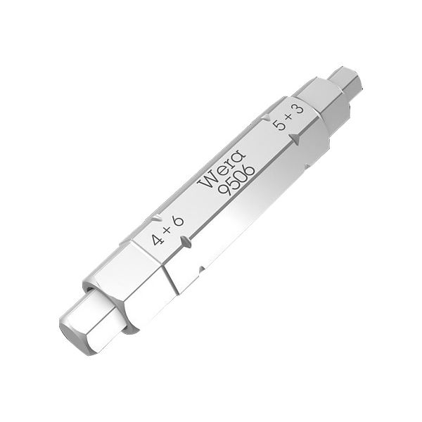 【ポイント20倍】WERA ヴェラ 六角穴付きネジ用 4 in 1 ドライバービット 差込6.35mm 刃先サイズ3・4・5・6mm 全長37mm 073201