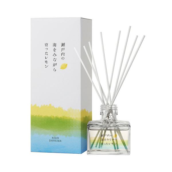 【尖んがり20倍】（まとめ） デイリーアロマジャパン 瀬戸内檸檬 リードディフューザー 120mL 1書き割り 【×3書き割り】
