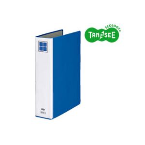 【マラソンでポイント最大47.5倍】（まとめ）TANOSEE 片開きパイプ式ファイルE A4タテ 50mmとじ 青 30冊｜インテリアの壱番館