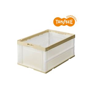 【百貨店SALEでP最大限度47倍】（まとめ）TANOSEE 折りたたみ容れもの 75L 澄み切った 10台