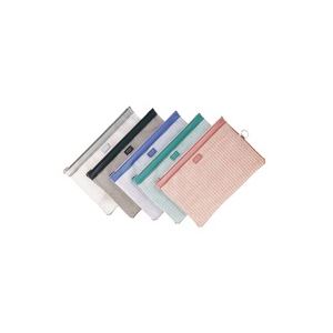 【百貨店SALEでP最大限度47倍】(御役目用5仕掛ける) LIHITLAB メッシュ入れもの/薄型車寄せ 【A4】 ファスナー手合い マチなし F-246 オリーブ
