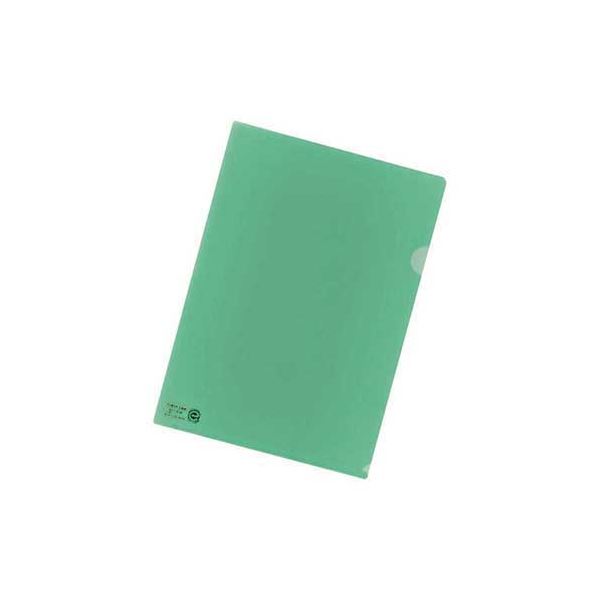 【ポイント20倍】(まとめ) クリヤーホルダー F-78EC19 A4 C緑 5枚 【×10セット】