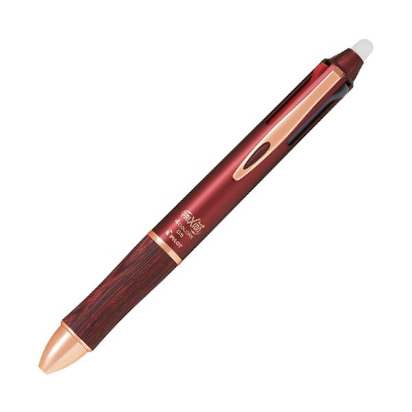 【ポイント20倍】パイロット多色ゲルインキボールペン フリクションボール4 ウッド 0.5mm （軸色：ボルドー） LKFB-3SEF-BO 1本