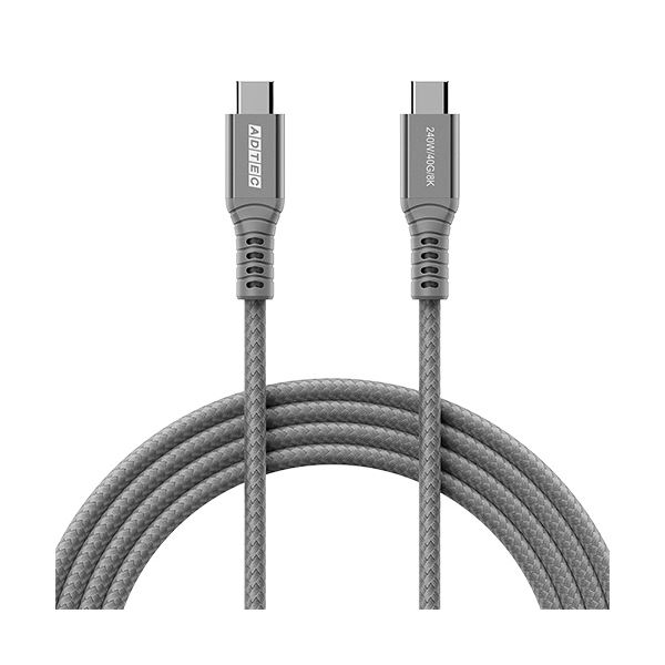 【尖んがり20倍】（まとめ） 居住地テックUSB4 Gen3 PD相応う Type-C to C 有線テレビ（240W最終生産物） 黒いこと APC-V1024CC-U4G3-BK1本 【×3書き割り】