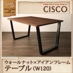 【百貨店SALEでP最大限度47倍】【単品】晩ご飯時刻表 幅120糎【CISCO】ヴィンテージスタイル・リビングダイニング【CISCO】シスコ／ウォール中毒者×アイアンフレームテーブル