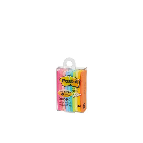 【ポイント20倍】【10個セット】 3M Post-it ポストイット 見出し マルチカラー 3M-700MCX10