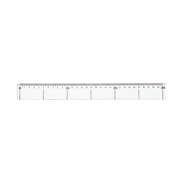 【ポイント20倍】（まとめ） TANOSEEアクリル定規 30cm 1個 【×10セット】