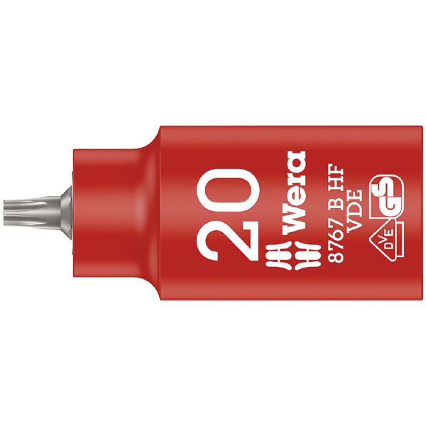 【ポイント20倍】WERA ヴェラ 差込角3／8DR 絶縁TORXビットソケット トルクスサイズ20mm 全長55mm 004920