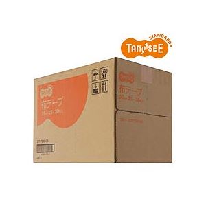 【クーポン配布中】（まとめ）TANOSEE 布テープ 50mm×25m 30巻