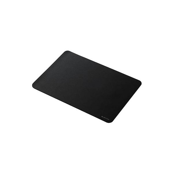 【マラソンでP最大49倍】エレコム シンプルマウスパッド／ワイドサイズ／ブラック MP-BF01BK