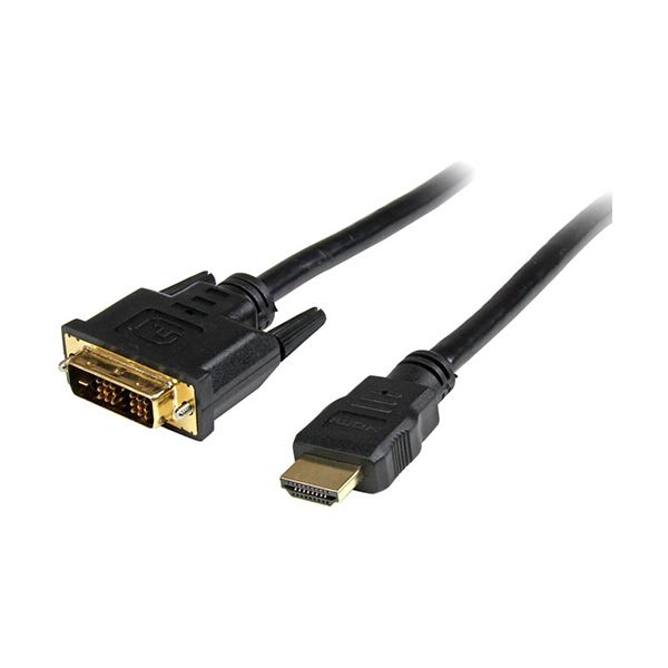 【尖んがり20倍】（まとめ） StarTech.com HDMI-DVI-D取り替えっこ有線テレビ HDMI（19いの一番）-DVI-D（19いの一番） 雄／雄 1m 黒いことHDDVIMM1M 1本 【×3書き割り】