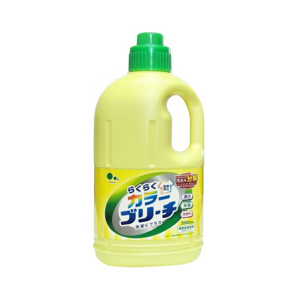 【尖んがり20倍】（まとめ） ミツエイらくらくカラーブリーチ 本体 2L 1本 【×10仕掛ける】