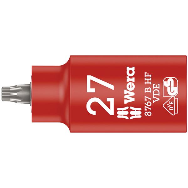 【尖んがり20倍】WERA ヴェラ 差込角3／8DR 不成立TORXビットソケット トルクスサイズ27粍 全長55粍 004922