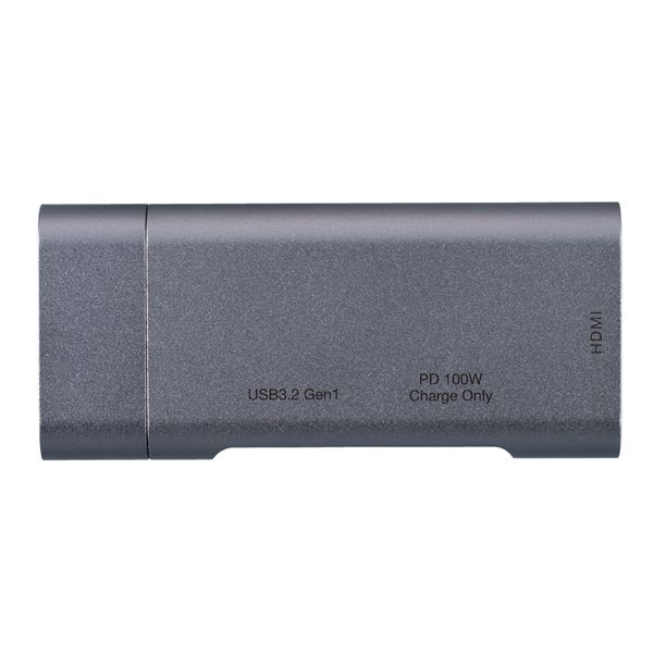 【尖んがり20倍】Digio2 USB Type-C 衣嚢大いさ 縛ステイション PD相応う UD-C08GY 薄墨色 パソコン・周辺機器-その他