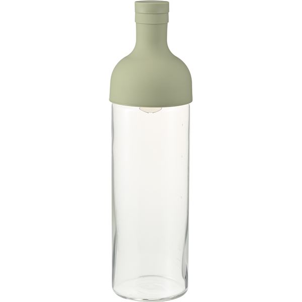 【ポイント20倍】HARIO 水出し茶ボトル 約幅8.7cm 実用容量約750ml スモーキーグリーン 耐熱ガラス 食洗機対応 こし網つき フィルターイン ボトル 4,698円