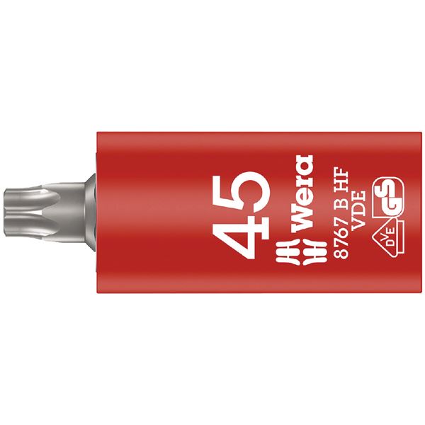 【尖んがり20倍】WERA ヴェラ 差込角3／8DR 縁切りTORXビットソケット トルクスサイズ45粍 全長59粍 004925