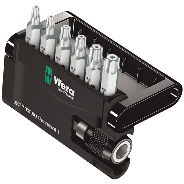 【尖んがり20倍】WERA ヴェラ 6本組 1／4HEX ビット照合のしるし いじり打ちきり付トルクスドライバービットセット 056158