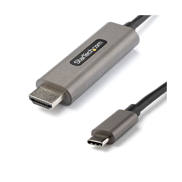 【マラソンでP最大49倍】StarTech.com USB TypeC-HDMI 変換ケーブル 4m 4K／60Hz スペースグレー CDP2HDMM4MH1本